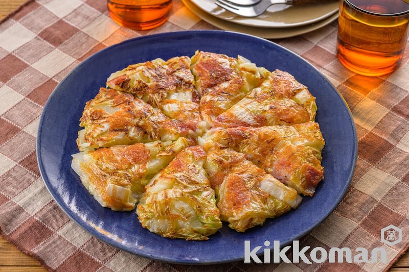 だし香る♪白菜とベーコンのガレット