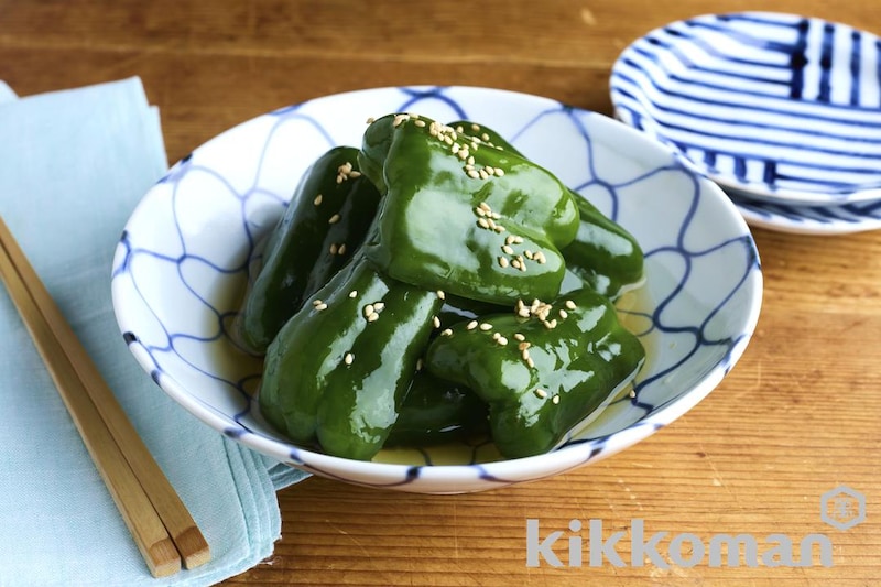 ピーマンのまるっと漬け(賛否両論笠原氏)【白だしでつくる簡単浅漬け】