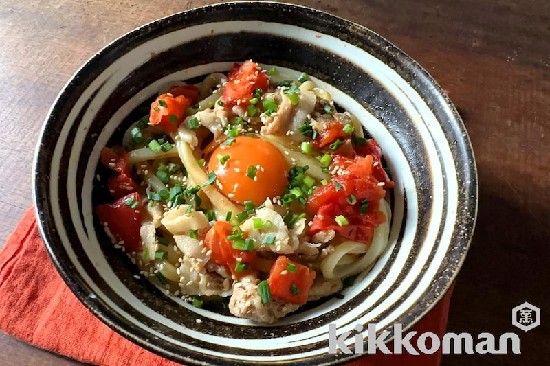 豚バラトマたまうどん(山本ゆりさん)