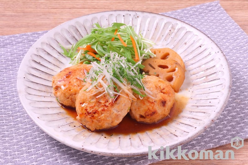 香味たっぷりふんわり鶏つくね(だし重ね本つゆ使用)