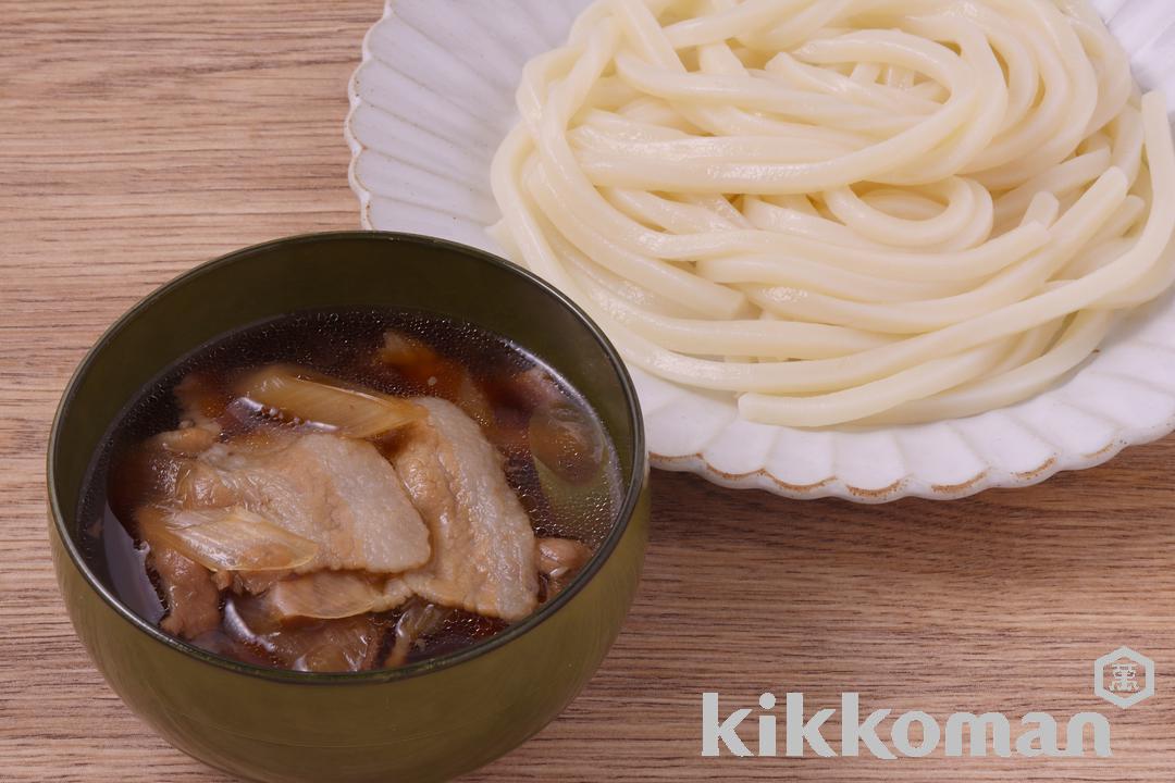 肉汁つけうどん(基本のおかずつゆ使用)