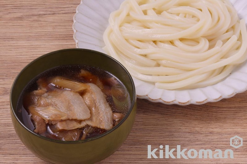 肉汁つけうどん(基本のおかずつゆ使用)