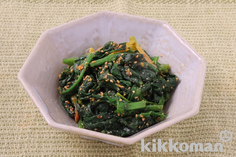 ほうれん草のごま和え(基本のおかずつゆ使用)