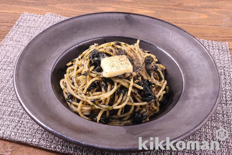 のりバターパスタ【味つけは生しょうゆだけ】