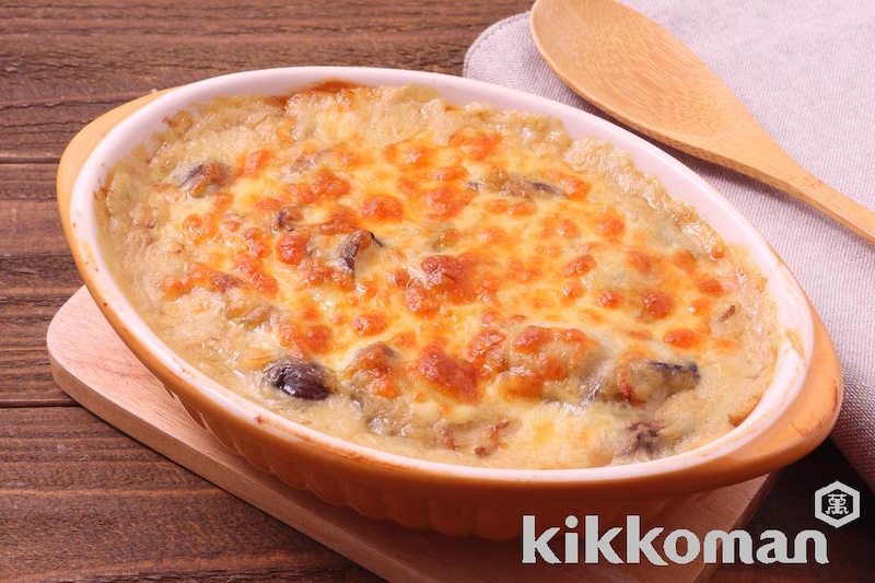 かきの和風豆乳グラタン【味つけは生しょうゆだけ】
