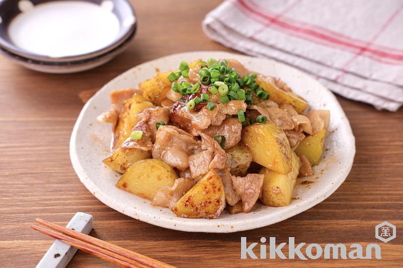 豚肉と新じゃがの照りバターしょうゆ