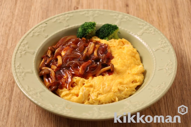 きのこデミグラスソースのオムライス(洋食おまかせ デミグラスソース使用)