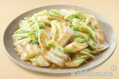 白菜とねぎのみぞれ炒め【1/2日分の野菜使用】（うちのごはん使用）