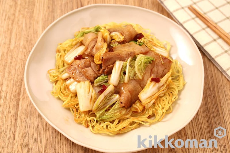 牡蠣だしかた焼きそば(うちのごはん使用)