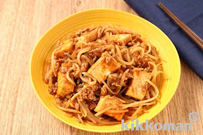 厚揚げともやしのごま麻婆(うちのごはん使用)