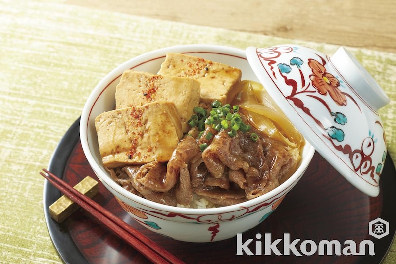 うまから肉豆腐丼(だしわりしょうゆ使用)