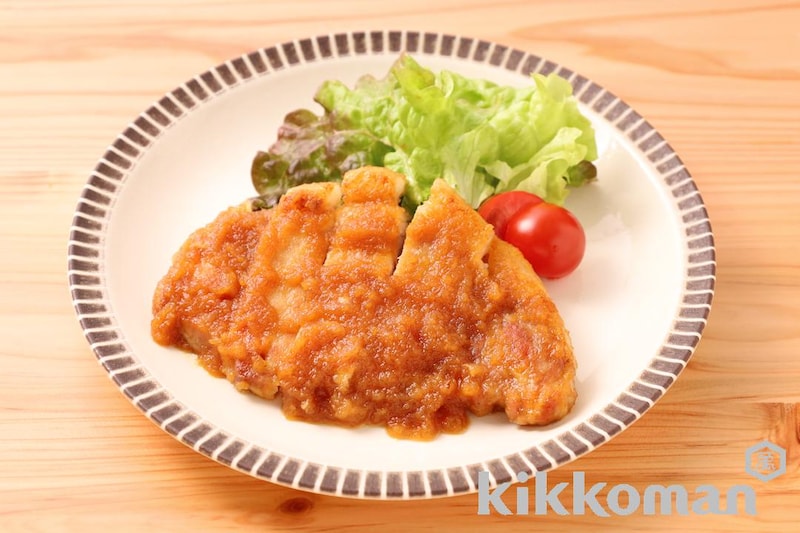 すりおろしりんごのポークソテー(ピュレフルーツ すりおろしりんご使用)