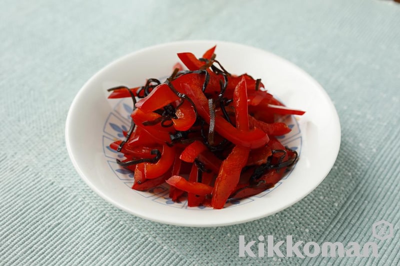 パプリカ塩昆布和え【ビタミンCが摂れるサプリ副菜】