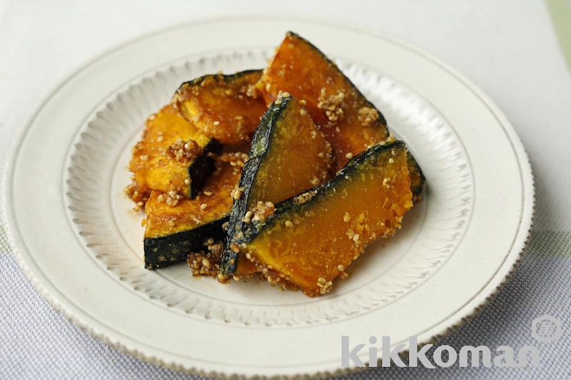 焼きかぼちゃのごましょうゆ【ビタミンEが摂れるサプリ副菜】