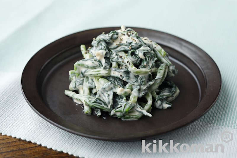 ほうれん草のクリームチーズ和え【カリウムが摂れるサプリ副菜】