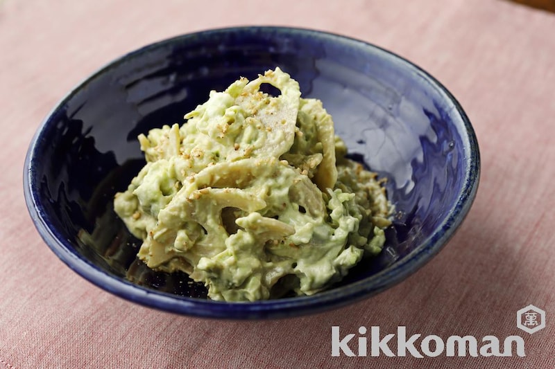 れんこんとアボカドのマヨネーズ和え【カリウムが摂れるサプリ副菜】