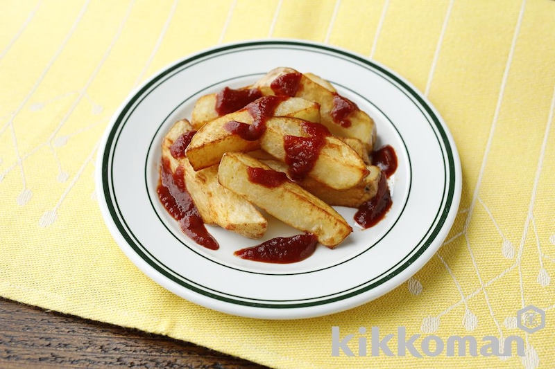 揚げ焼きポテト ピリ辛ケチャップかけ【カリウムが摂れるサプリ副菜】