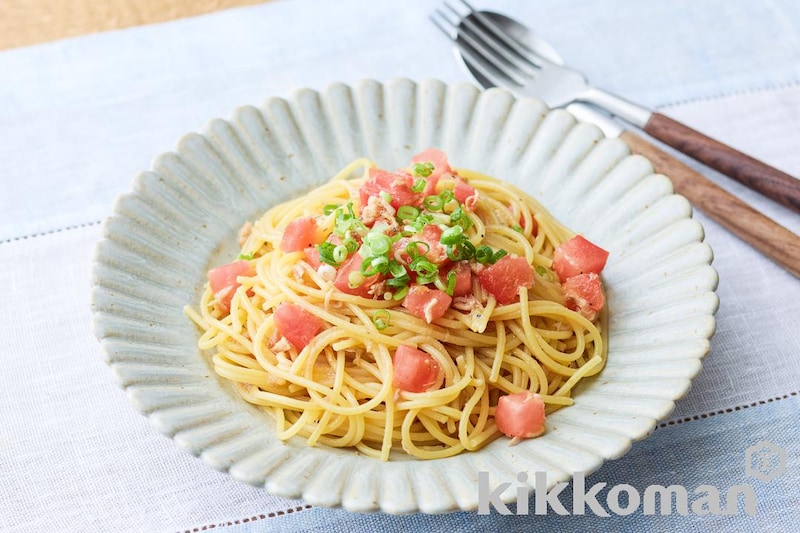 和えるだけ!ツナとトマトの冷製和風パスタ