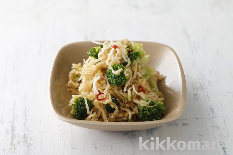 切り干し大根とブロッコリーのしらすサラダ