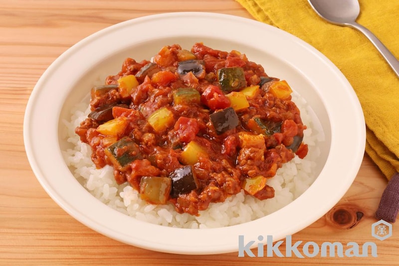 ごろごろ夏野菜のキーマカレー