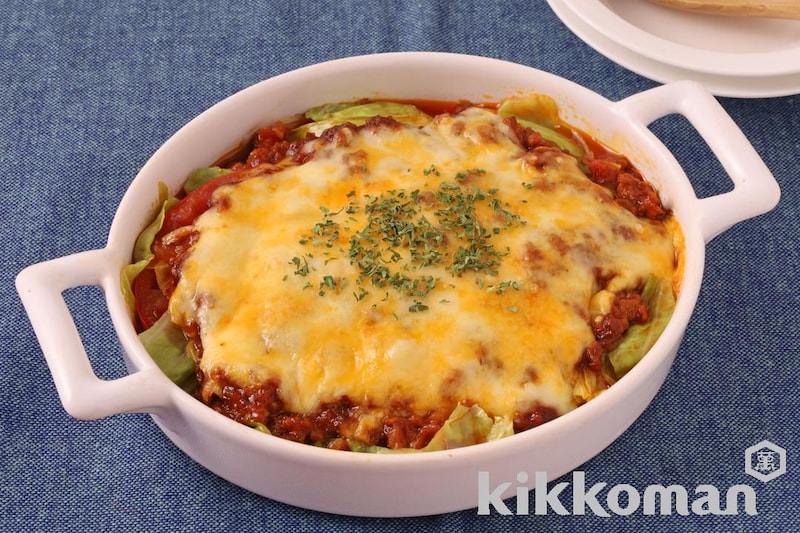 キャベツのカレーラザニア風