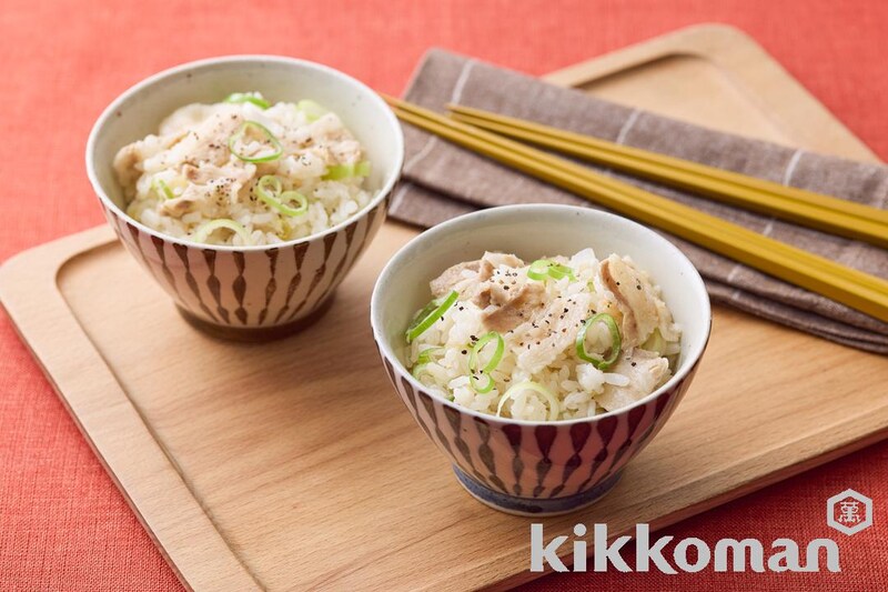 白だし香る!ねぎ塩豚バラ炊き込みご飯