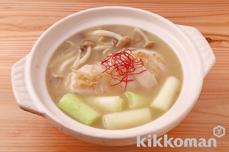 サラダチキンで!お手軽参鶏湯(芯からぽっと 参鶏湯使用)