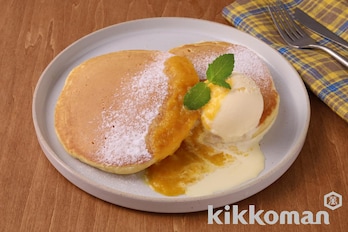 ピュレフルーツで！フルーツソースのホットケーキ