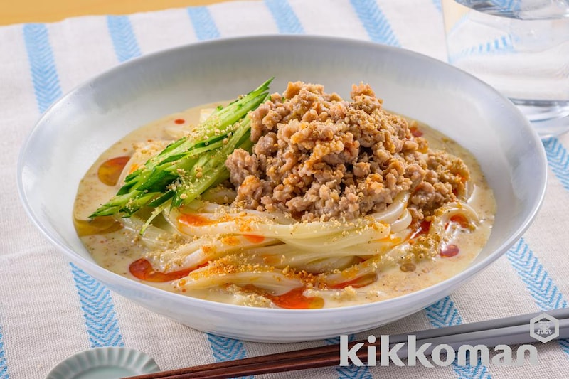 冷製豆乳担々うどん【豆乳×本つゆ(めんつゆ)で簡単】