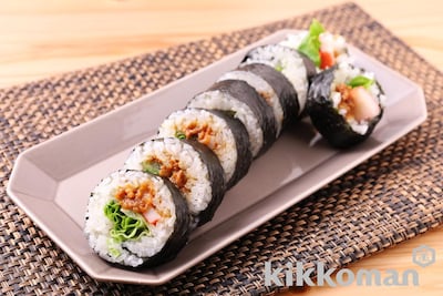 キンパ風焼肉海苔巻き(おにぎリッチ焼肉味使用)