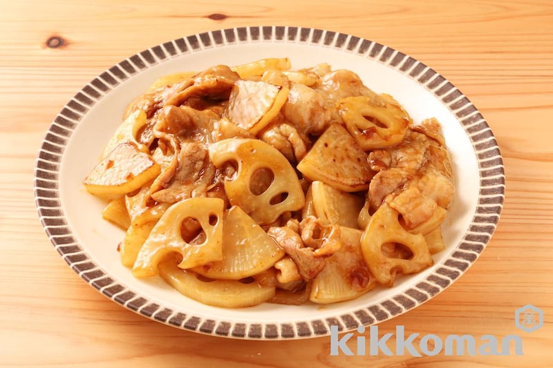 れんこんと大根のてりうま炒め(うちのごはん使用)