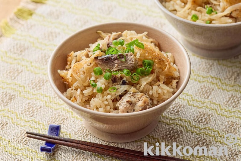 切り干し大根とさば缶の炊き込みご飯