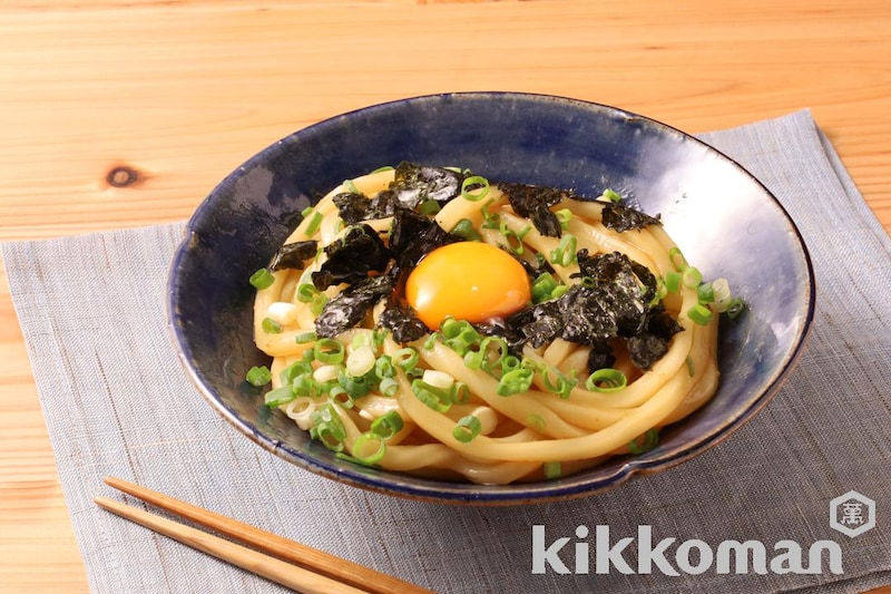 豚脂にんにく混ぜうどん(豚脂にんにく醤油だれ使用)