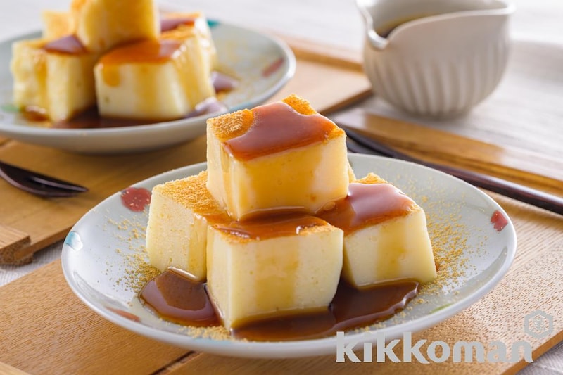 レンジでつくる!みたらし豆腐プリン【卵・乳不使用】