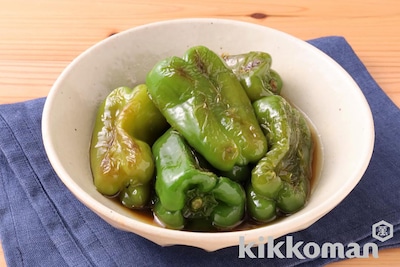 まるごとピーマンの煮びたし【本つゆ（めんつゆ）使用】