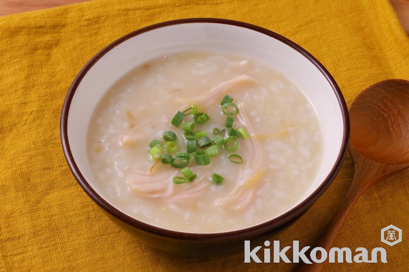サラダチキンで!参鶏湯風雑炊(芯からぽっと 参鶏湯使用)
