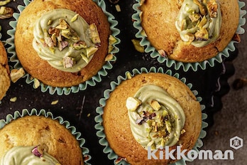 ピスタチオクリームマフィン（Pistachio cream muffins）【海外発のキッコーマンレシピ】