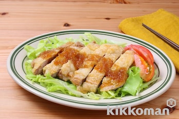 揚げない油淋鶏（かけるたまねぎ　香味しょうゆ使用）