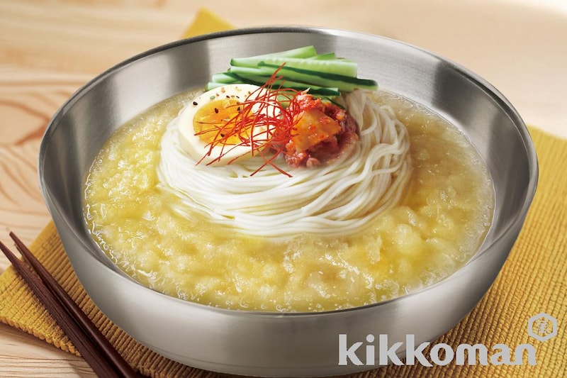 韓国冷麺風そうめん(シャリっと冷やそうめん使用)