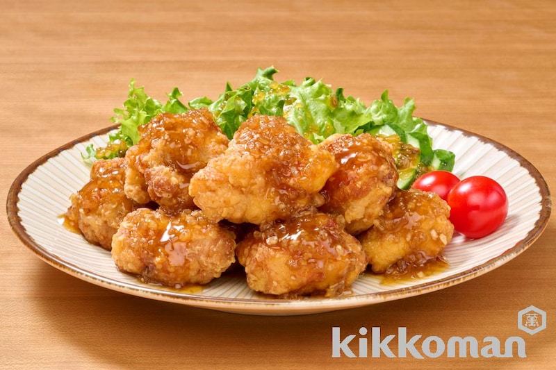 から揚げ和風たまねぎソース(かけるたまねぎ 香味しょうゆ使用)【市販のから揚げで簡単】