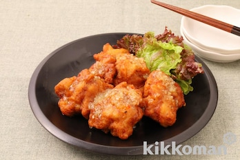 シャキシャキたまねぎだれで食べる！から揚げ（かけるたまねぎ　コクうまガーリック使用）【市販のから揚げで簡単】