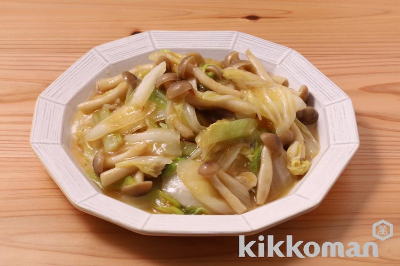 しめじと白菜ねぎのみぞれ炒め【1/2日分の野菜使用】(うちのごはん使用)
