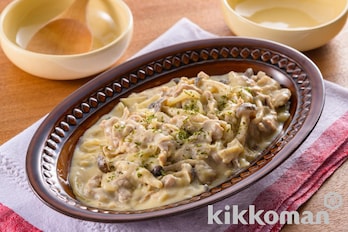 豚こまの豆乳クリーム煮【フライパンで簡単煮込み】