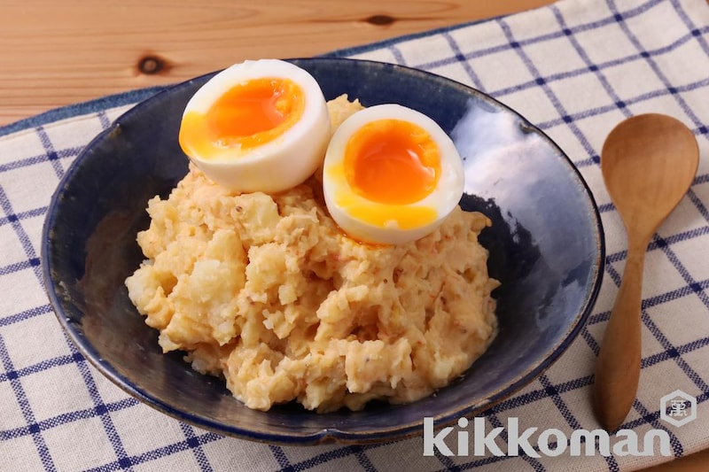 半熟卵のポテトサラダ(うちのごはん使用)