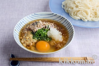 さば缶ひっぱりそうめん（賛否両論笠原氏）