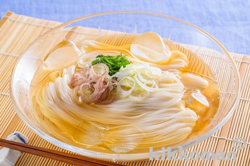 本つゆで!氷ぶっかけそうめん