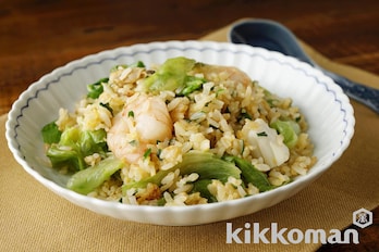 海鮮レタス炒飯【減塩のコツいっぱい】