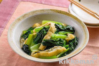 小松菜の煮びたし（白だし使用）