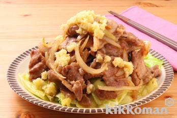 たっぷりキャベツのしょうが焼き