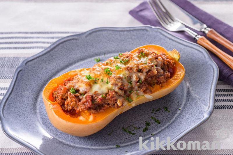 バターナッツかぼちゃのミートグラタン